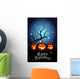 Illustration of three Jack O`Lanterns Wall Mural