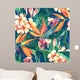 Tropical Seamless Pattern Wall Decal