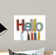 Hands Holding Word Hello Wall Decal