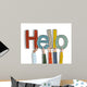 Hands Holding Word Hello Wall Decal