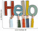 Hands Holding Word Hello Wall Decal
