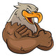 Eagle Mascot Wall Decal