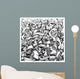 Abstract doodles Wall Mural