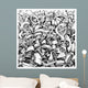 Abstract doodles Wall Mural