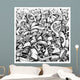 Abstract doodles Wall Mural