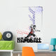 handball vector poster background Wall Mural