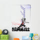 handball vector poster background Wall Mural