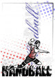 Handball Vector Poster Background Wall Decal