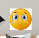 Sad Smiley Emoticon Wall Decal