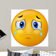 Sad Smiley Emoticon Wall Decal