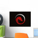 Dragon red logo vector Wall Mural
