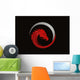 Dragon red logo vector Wall Mural