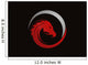 Dragon red logo vector Wall Mural