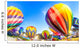 Bright Hot Air Balloons Glowing at Night Wall Mural