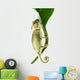Chameleon on flower. Wall Decal