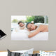 Couple Lying Massage Table Wall Decal