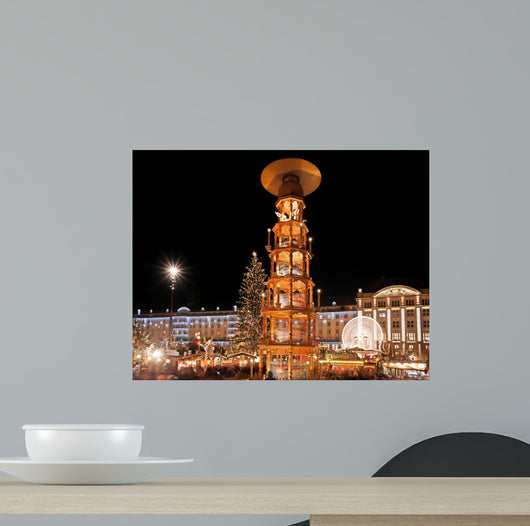 Weihnachtsmarkt Dresden Wall Decal