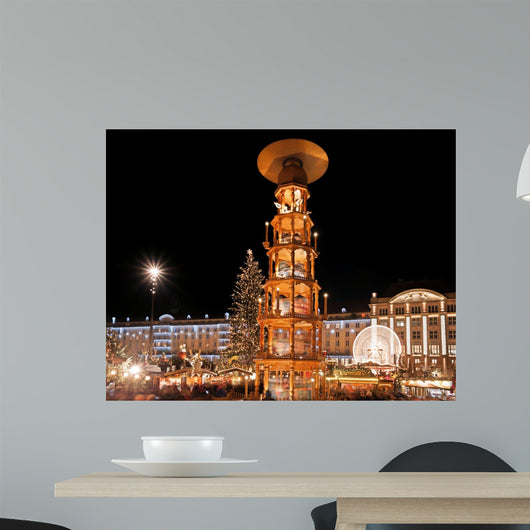 Weihnachtsmarkt Dresden Wall Decal