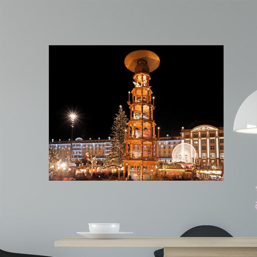 Weihnachtsmarkt Dresden Wall Decal