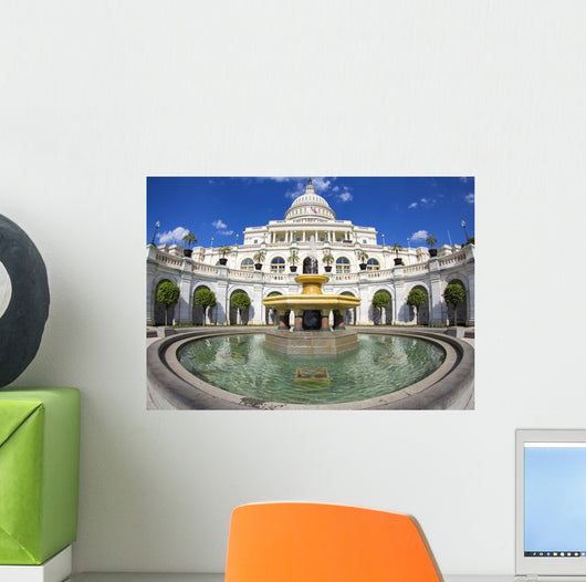 Fisheye Photo Capitol Building Wall Decal