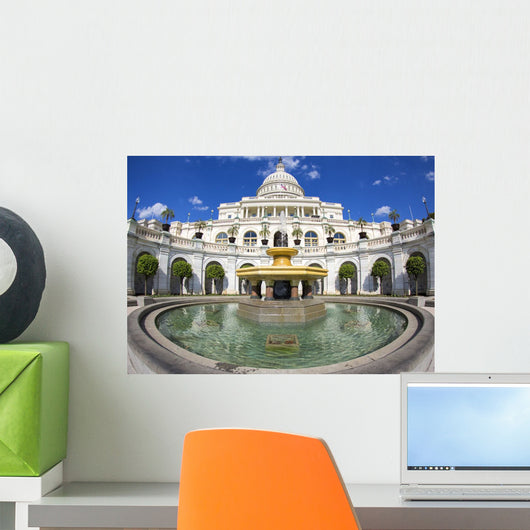 Fisheye Photo Capitol Building Wall Decal