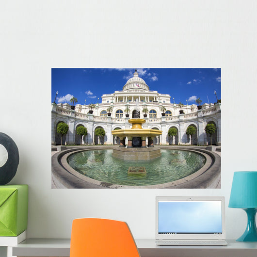 Fisheye Photo Capitol Building Wall Decal