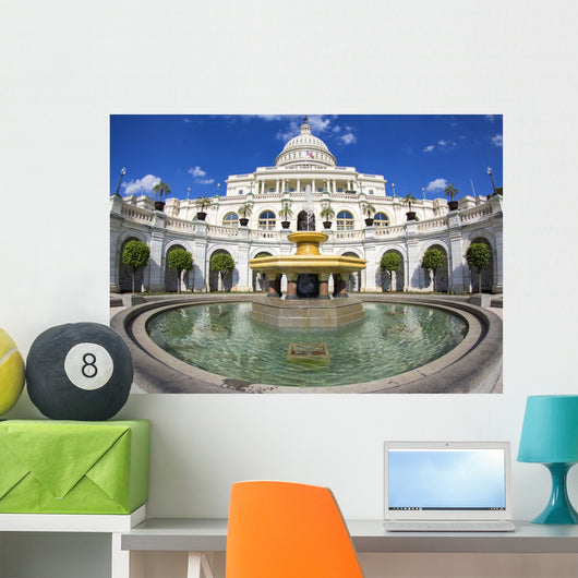 Fisheye Photo Capitol Building Wall Decal