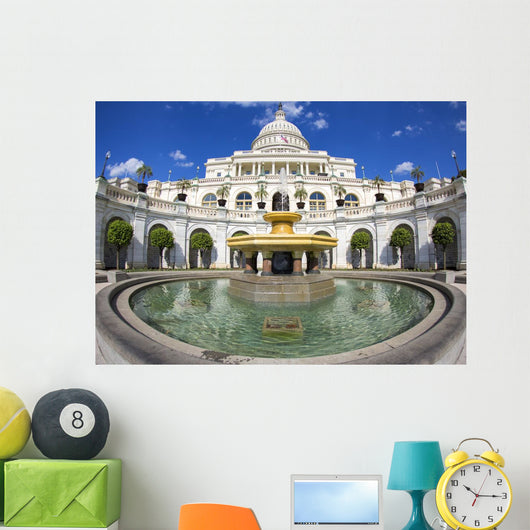 Fisheye Photo Capitol Building Wall Decal