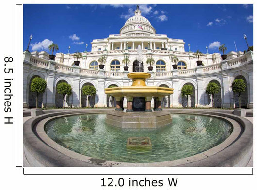 Fisheye Photo Capitol Building Wall Decal