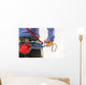 Woman wearing climbing equipment Wall Mural