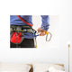Woman wearing climbing equipment Wall Mural