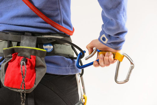 Woman Wearing Climbing Equipment Wall Decal