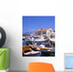 The harbour at Fiskardo on the greek island of Kefalonia Wall Mural