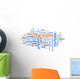 Real estete tag cloud - world cloud concept Wall Mural