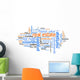 Real estete tag cloud - world cloud concept Wall Mural
