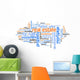 Real estete tag cloud - world cloud concept Wall Mural