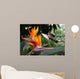 Flying Hummingbird Strelitzia Flower Wall Decal