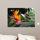 Flying Hummingbird Strelitzia Flower Wall Decal