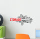 Word Cloud Storage Wall Decal