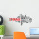 Word Cloud Storage Wall Decal