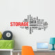 Word Cloud Storage Wall Decal