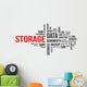 Word Cloud Storage Wall Decal