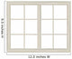 Vector Window Frame Wall Decal