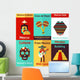 Mexico retro poster Wall Mural