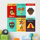 Mexico retro poster Wall Mural