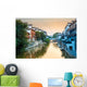 beautiful nanjing qinhuai river in sunset Wall Mural