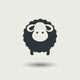 Sheep Icon. Wall Decal