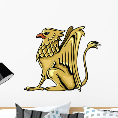 Griffin Wall Decal shown on a wall