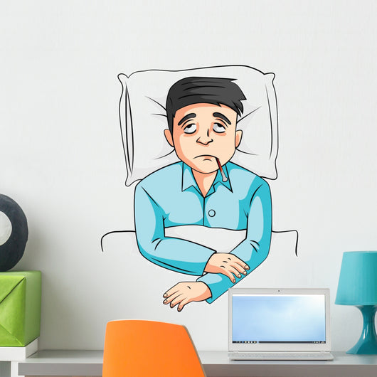 Sick Man Wall Decal