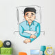 Sick Man Wall Decal